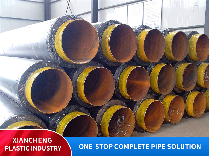 Steel jacketed steel insulated steel pipes